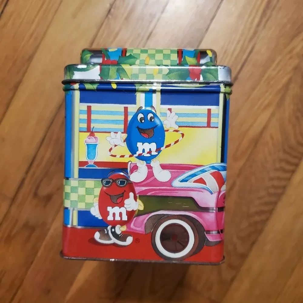 M&M's brand Christmas‎ village series number 4 limited edition vtg diner tin